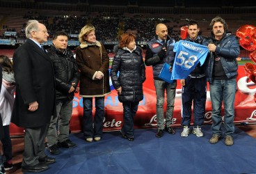 Le foto di Paolo Simoncelli al San Paolo di Napoli nel tributo per Sic