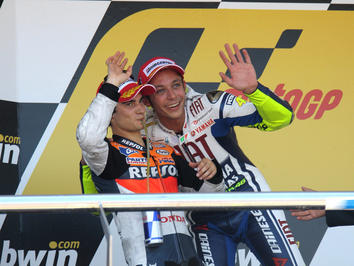 MotoGP Jerez, Pedrosa e Stoner le voci degli sconfitti: "Rossi imbattibile"
