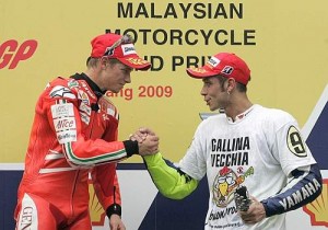 MotoGp, pregara Qatar: Stoner e Rossi, le interviste