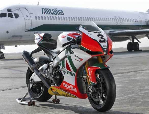 Aprilia e Alitalia insieme in Superbike, sognando la MotoGP
