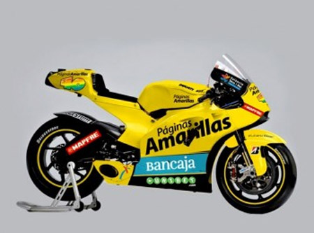 La ducati di Barberà diventa gialla. "Paginas Amarillas" è il nuovo sponsor dell'Aspar team