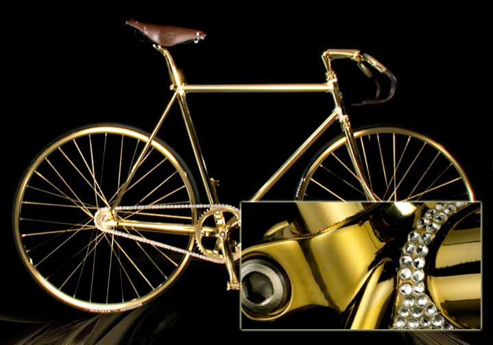 Gold Bike Crystal Edition, la bici coperta di oro costa 80 mila euro