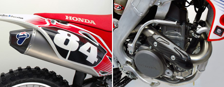 Termignoni, due kit speciali per la Honda CRF250'10, in acciaio inox al prezzo di 910 euro, mentre in full titanium a 1280 euro
