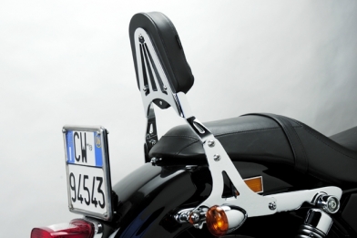 Pretto Moto, schienale a sgancio rapido dell'Harley Davidson, al prezzo di 298,50 euro