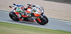 Superpole SBK Magny Cours 2012 Sykes in pole position