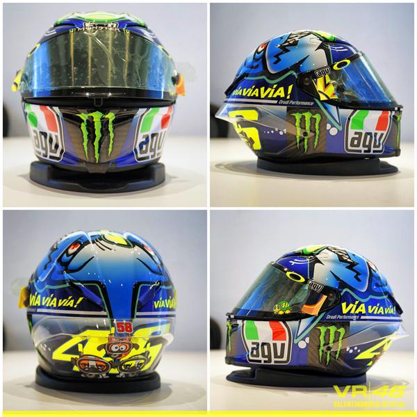Il nuovo casco di Rossi - gallery
